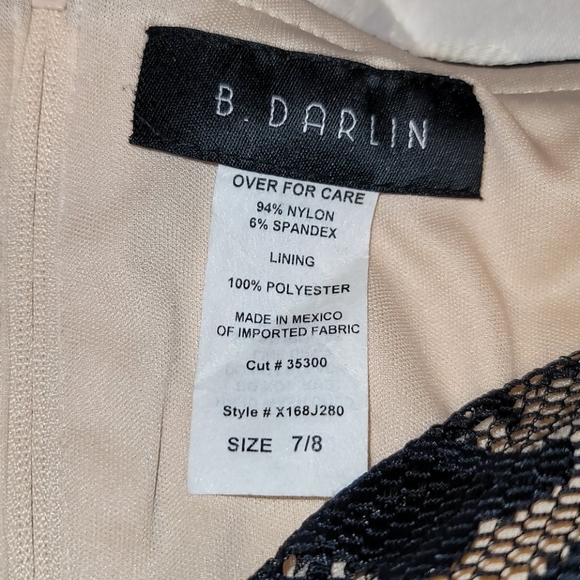 B. Darlin Lace black and nude dress - Picture 3 of 3